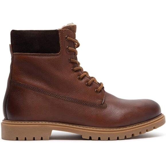 Modern Fiction Men's Casual Leather Cognac Brown Non Slip Boot Size 11 NEW - Picture 7 of 11